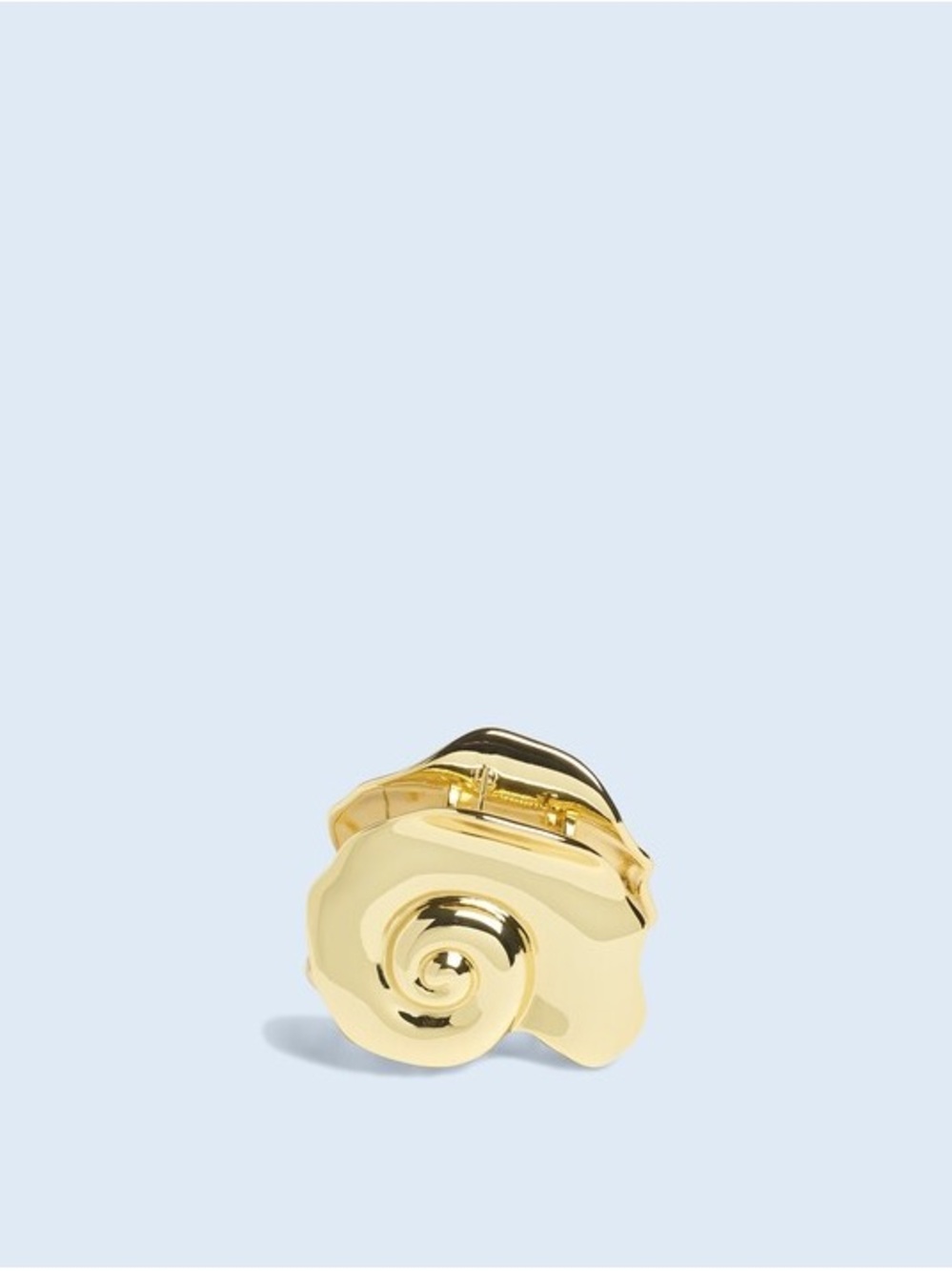 Madewell Gold Floral Swirl Hair Clip